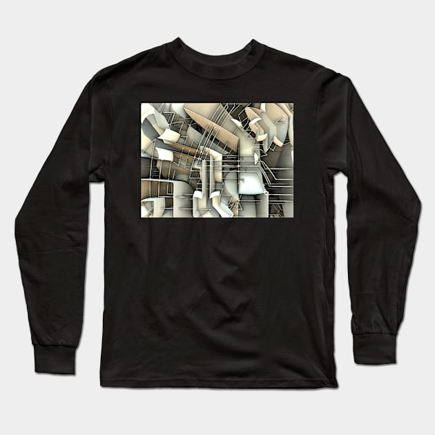 Fractals art...3 Long Sleeve T-Shirt by AtelierFafard